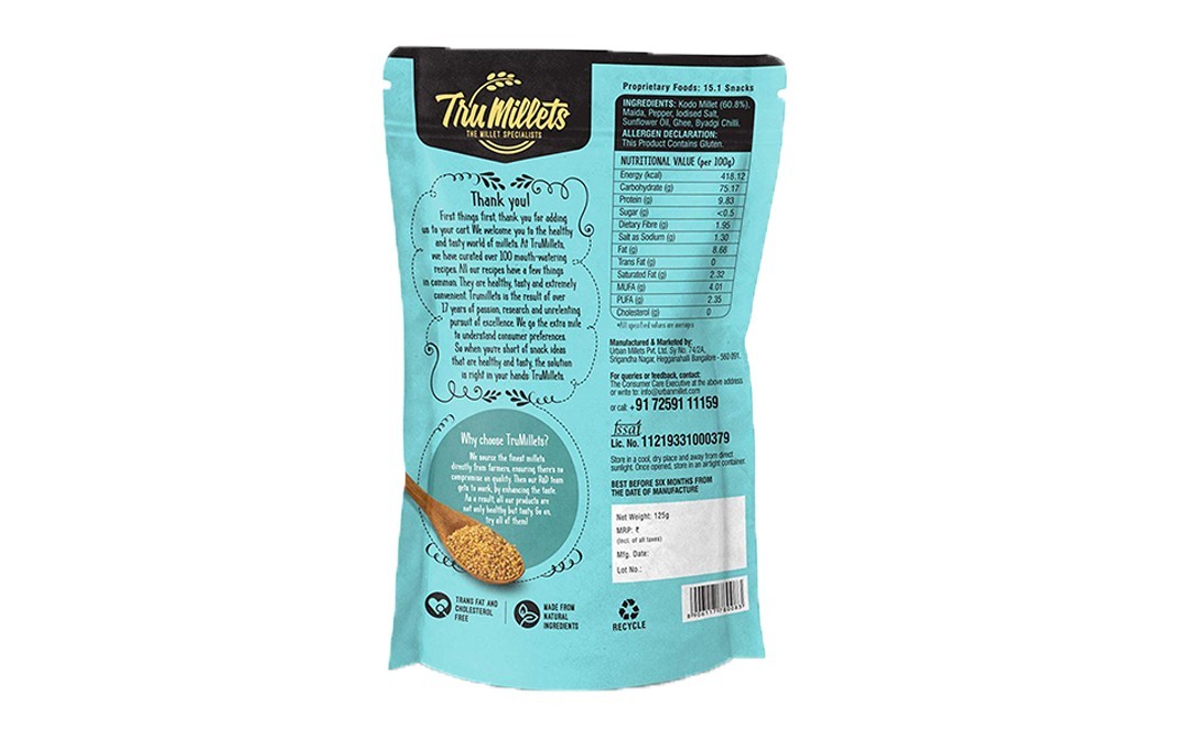 TruMillets Millet Bites    Pack  125 grams